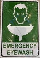 EMERGENCY EYEWASH (GREEN OR BLACK TEXT) (CL)