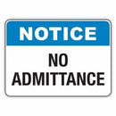 NO ADMITTANCE