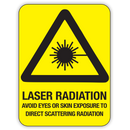 LASER RADIATION AVOID EYES OR SKIN EXPOSURE TO DIRECT SCATTERING RADIATION