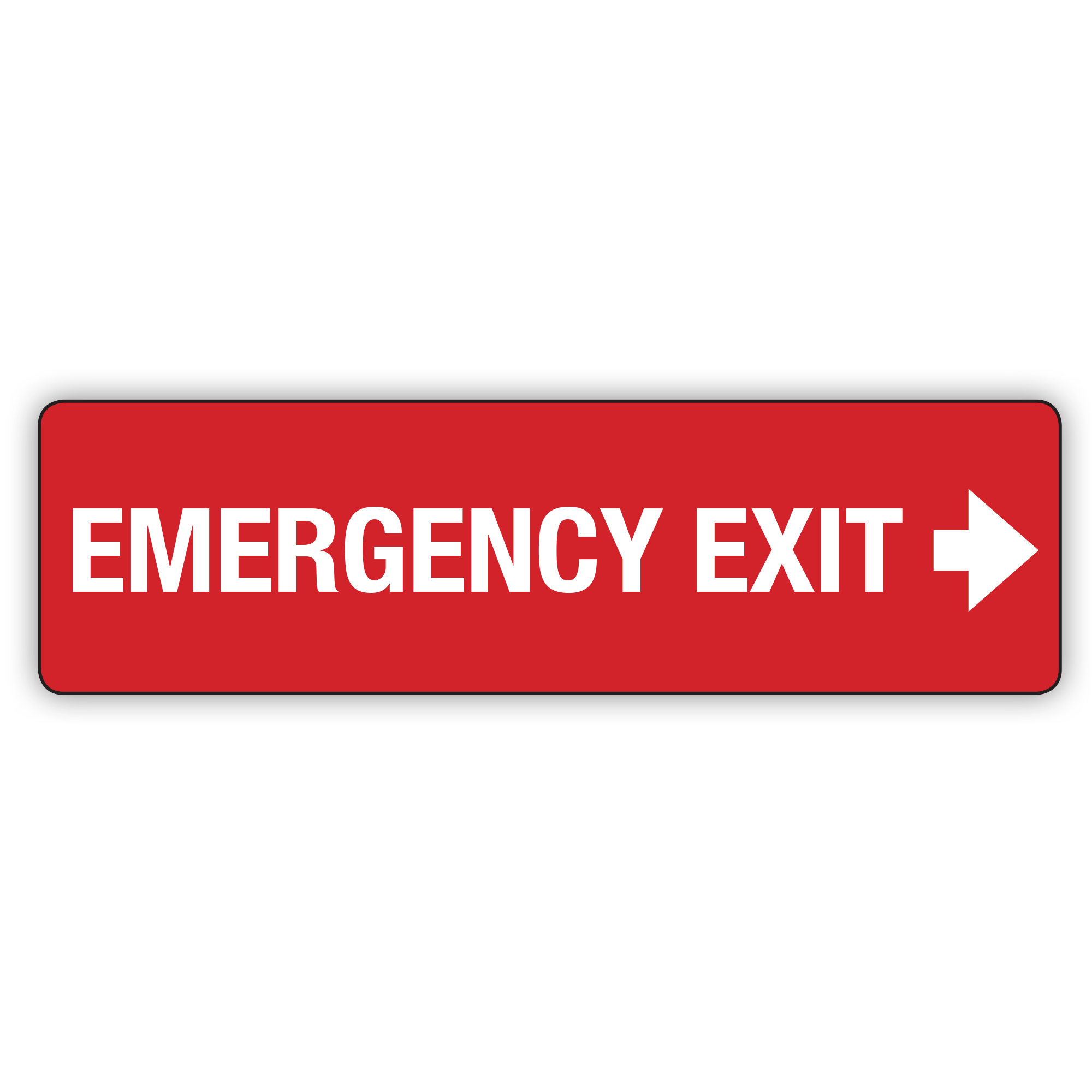 Buy EMERGENCY EXIT RIGHT ARROW Online | Custom Safety Signs | Safety ...