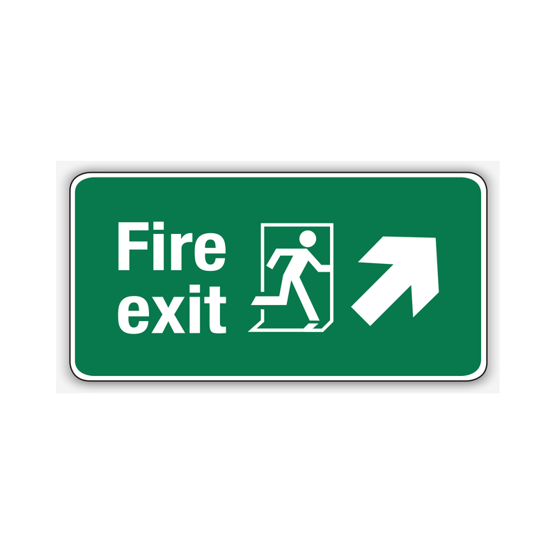 FIRE EXIT RIGHT ARROW