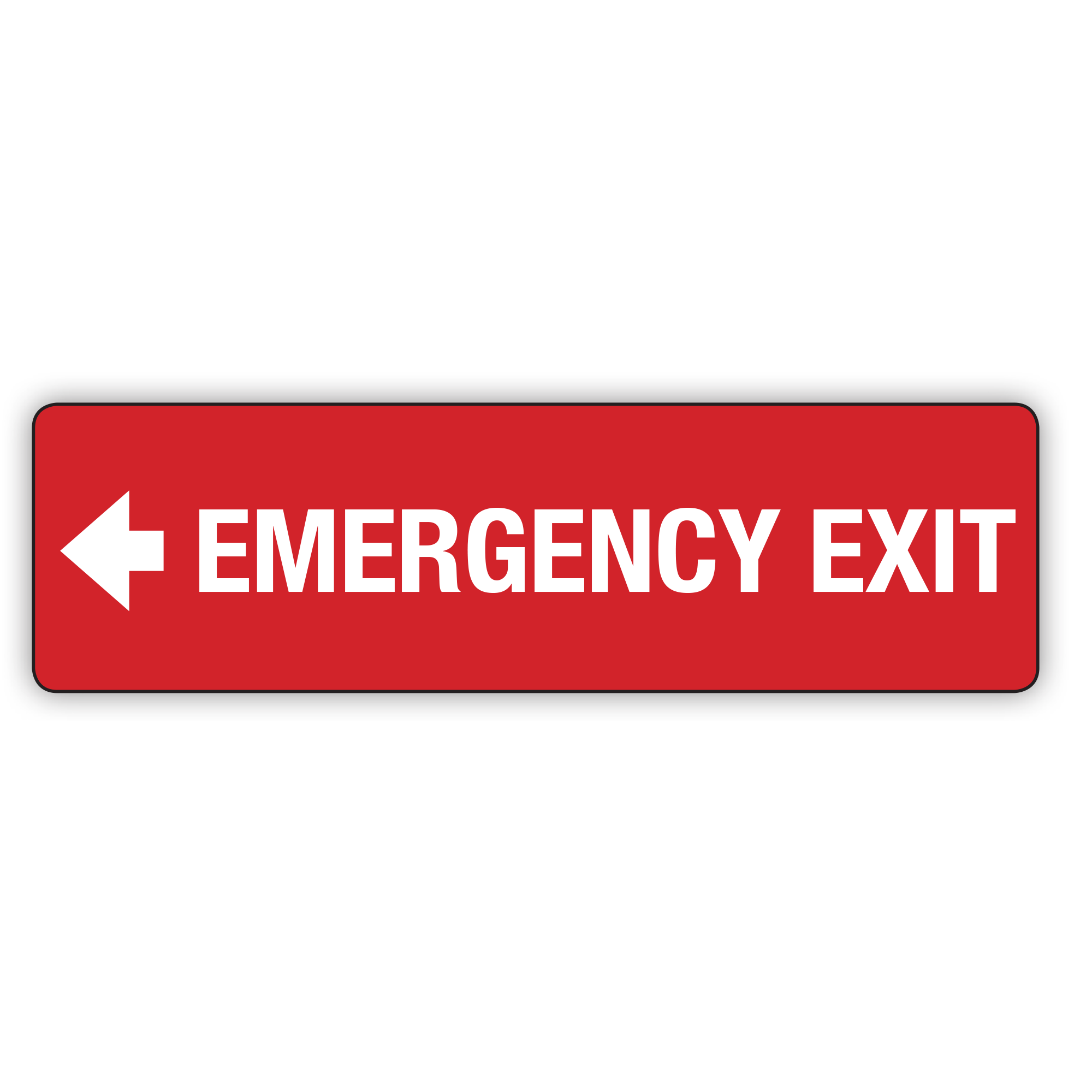 Emergency Exit Left Arrow 