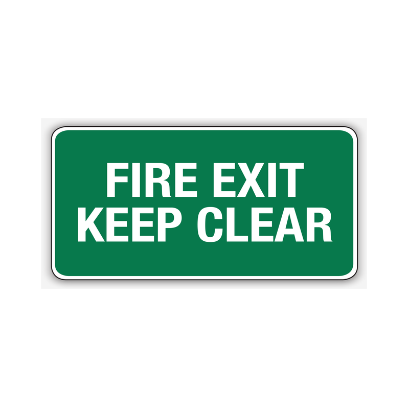 FIRE EXIT KEEP CLEAR