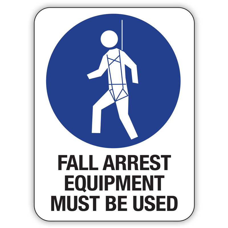 FALL ARREST EQUIPMENT MUST BE USED