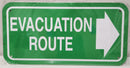 EVACUATION ROUTE → (CL)