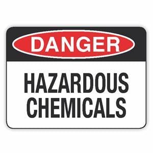 DANGER HAZARDOUS CHEMICALS (CL)