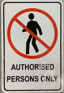 AUTHORISED PERSONS ONLY (CL)
