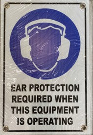 EAR PROTECTION REQUIRED WHEN THIS EQUIPMENT IS OPERATING (CL)