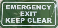 EMERGENCY EXIT KEEP CLEAR (CL)