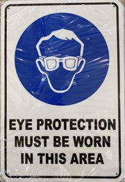 EYE PROTECTION MUST BE WORN IN THIS AREA (CL)