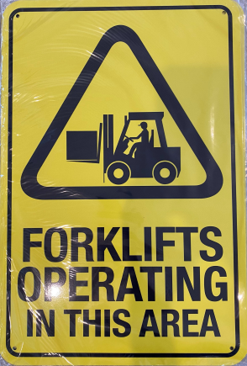 FORKLIFTS OPERATING IN THIS AREA (CL)