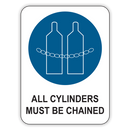 ALL CYLINDERS MUST BE CHAINED (CL)