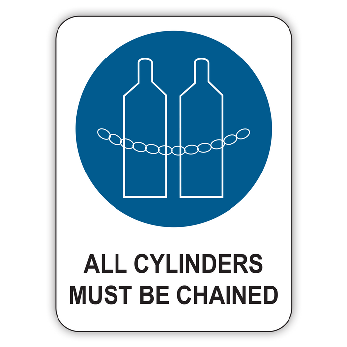 ALL CYLINDERS MUST BE CHAINED (CL)