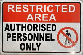 RESTRICTED AREA AUTHORISED PERSONNEL ONLY 𖨆🚫 (CL)