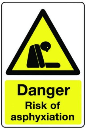 DANGER RISK OF ASPHYXIATION