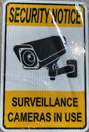 SECURITY NOTICE SURVEILLANCE CAMERAS IN USE (CL)