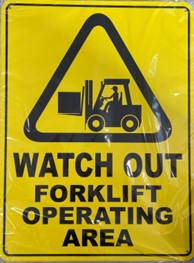 WATCH OUT FORKLIFT OPERATING AREA (CL)