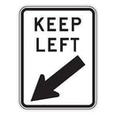 KEEP LEFT SIGN Aluminium 450 x 600 Class 1