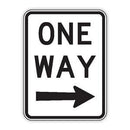 ONE WAY SIGN RIGHT ARROW Aluminium 450 x 600 Class 1