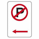 NO PARKING (LEFT ARROW) - 225 x 450