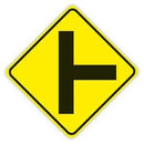 T INTERSECTION RIGHT SIGN ALUMINIUM 600 x 600 Class 1