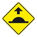 ROAD HUMP AHEAD SIGN ALUMINIUM 600 x 600 Class 1