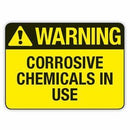CORROSIVE CHEMICALS IN USE