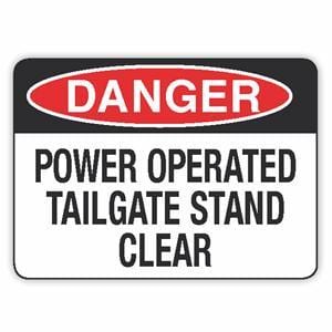 POWER OPERATED TAILGATE STAND CLEAR