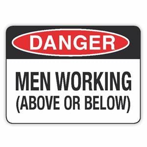 MEN WORKING (ABOVE OR BELOW)