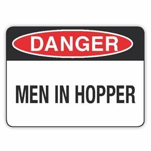 MEN IN HOPPER
