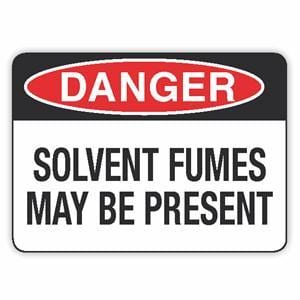 SOLVENT FUMES MAY BE PRESENT