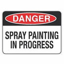 SPRAY PAINTING IN PROGRESS