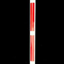 DELINEATOR 2 x RED & WHITE STRIP PIPE 2.000 Meters