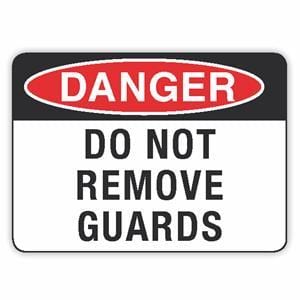 DO NOT REMOVE GUARDS