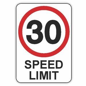 5 Mph Symbol Speed Limit Post Mountable Traffic Signs - View #6