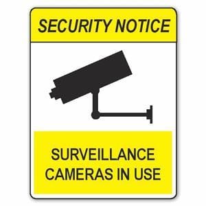 SURVEILLANCE CAMERAS IN USE