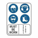 MUST BE WORN, SAFETY FIRST