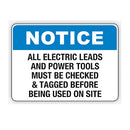 ALL ELECTRIC LEADS AND POWER TOOLS