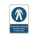 Protective Clothing Must Be Worn In This Area Signs: Option 3