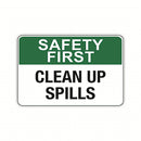 CLEAN UP SPILLS