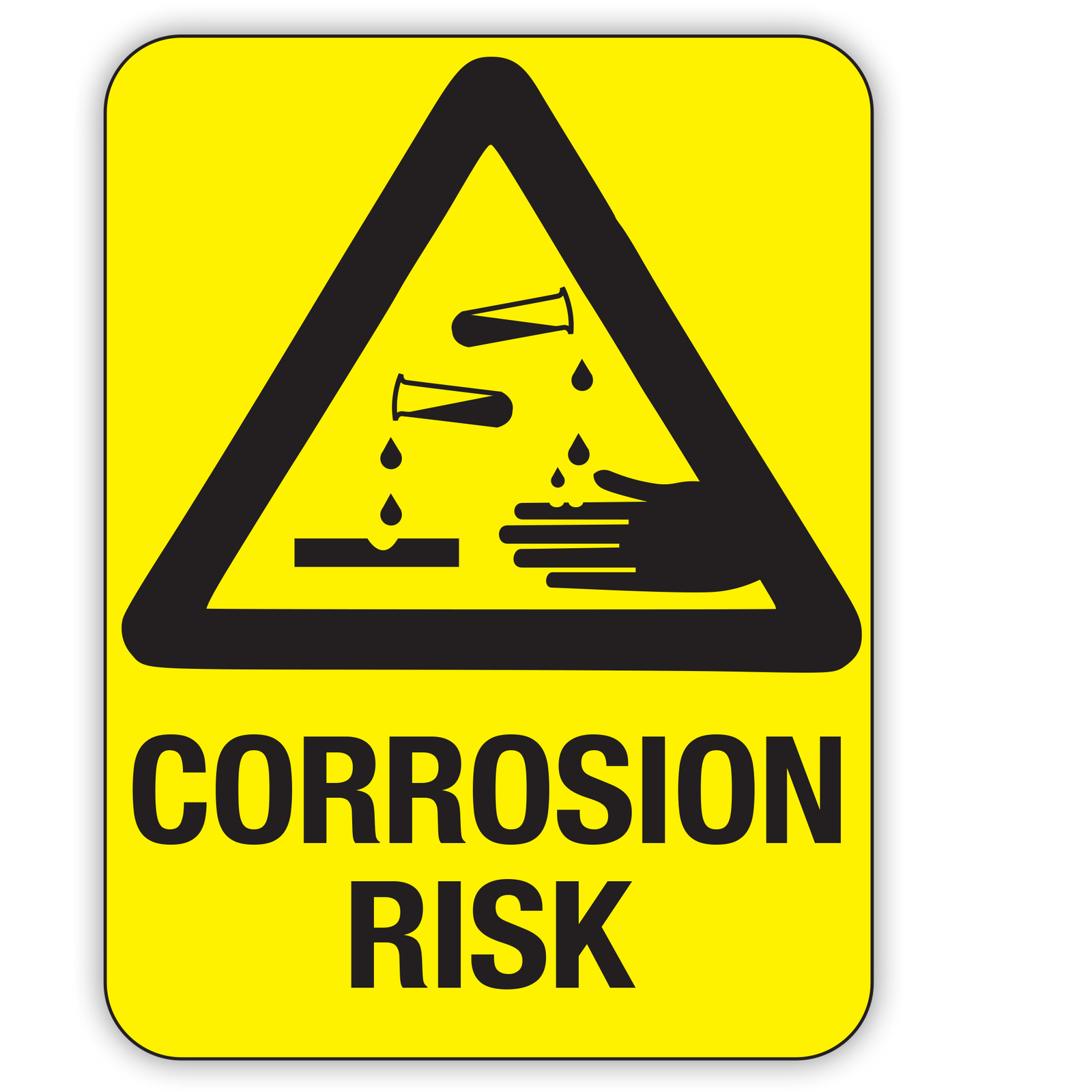 Buy CORROSION RISK Online | Custom Safety Signs | Safety Signs Australia