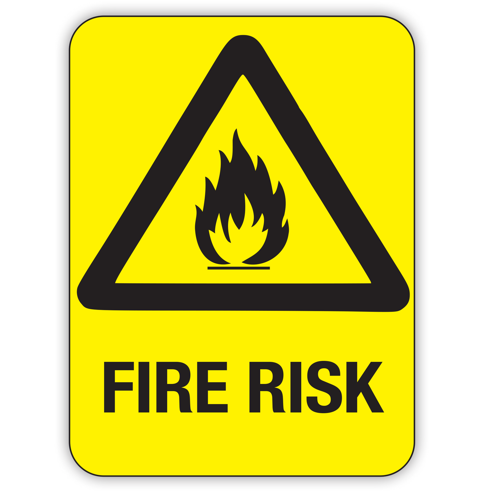 Fire Risk Notice Buy FIRE RISK Online | Custom Safety Signs | Safety Signs Australia
