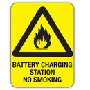 Battery Charging Station Signs: No Smoking