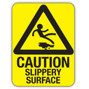 CAUTION SLIPPERY SURFACE