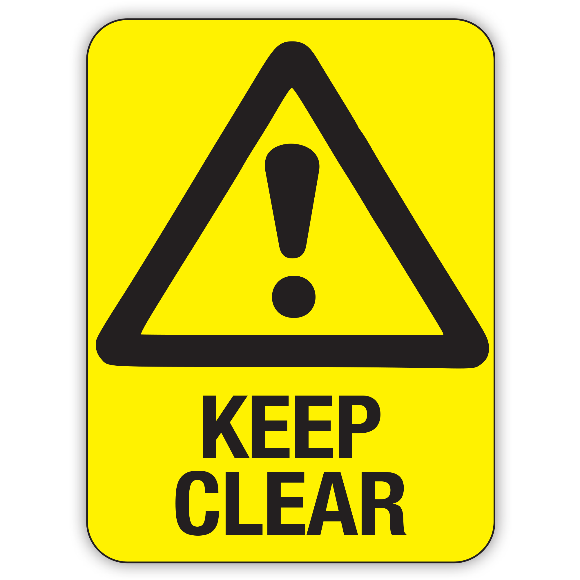 Keep Clear Safety Signs | Shop Online | Safety Signs Australia