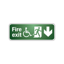 FIRE EXIT DOWN ARROW