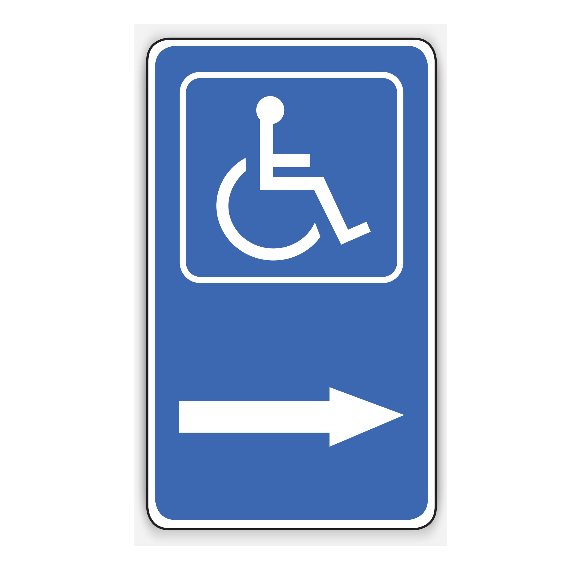 Buy DISABLED RIGHT ARROW Online | Custom Safety Signs | Safety Signs ...