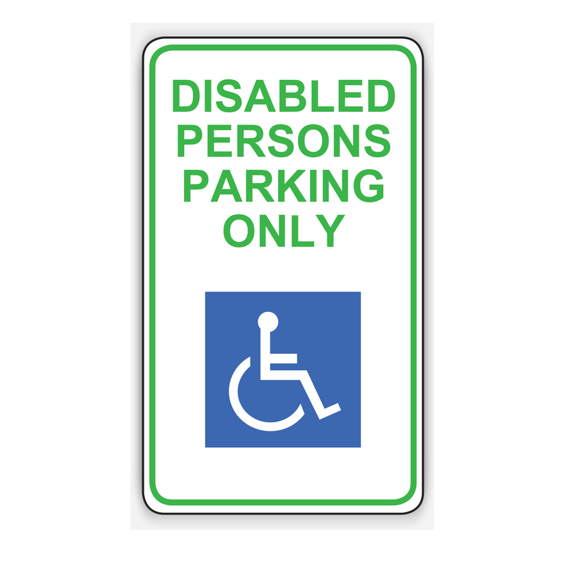DISABLED PERSONS PARKING ONLY