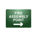 FIRE ASSEMBLY POINT (RIGHT ARROW)