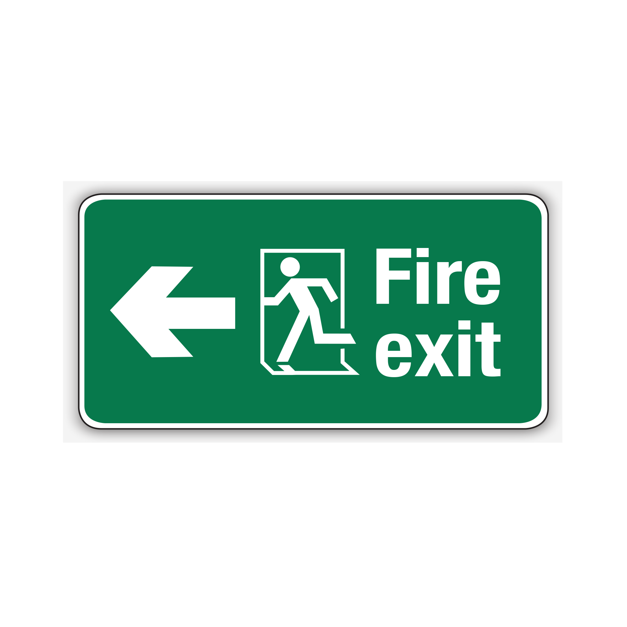 Buy FIRE EXIT LEFT ARROW Online | Custom Safety Signs | Safety Signs ...